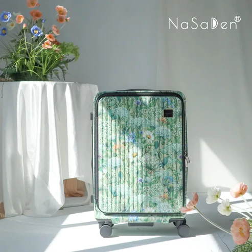 【德國NaSaDen納莎登】 萊茵系列前開行李箱-洋桔梗綠